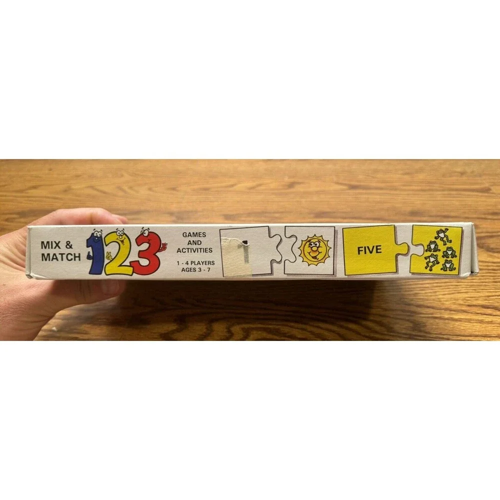 Vtg Mix & Match 123 ages 3-7‎ - Three Self Correcting game Numbers -COMPLETE